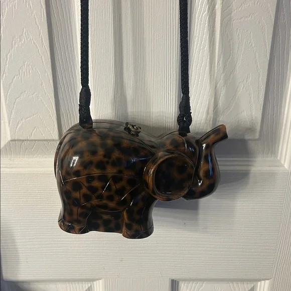 Timmy Woods Brown Elephant Clutch